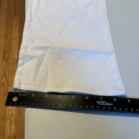 Roberto Cavalli Jeans  size 12 white high rise bootcut jeans Voyage Passion - Picture 13 of 15